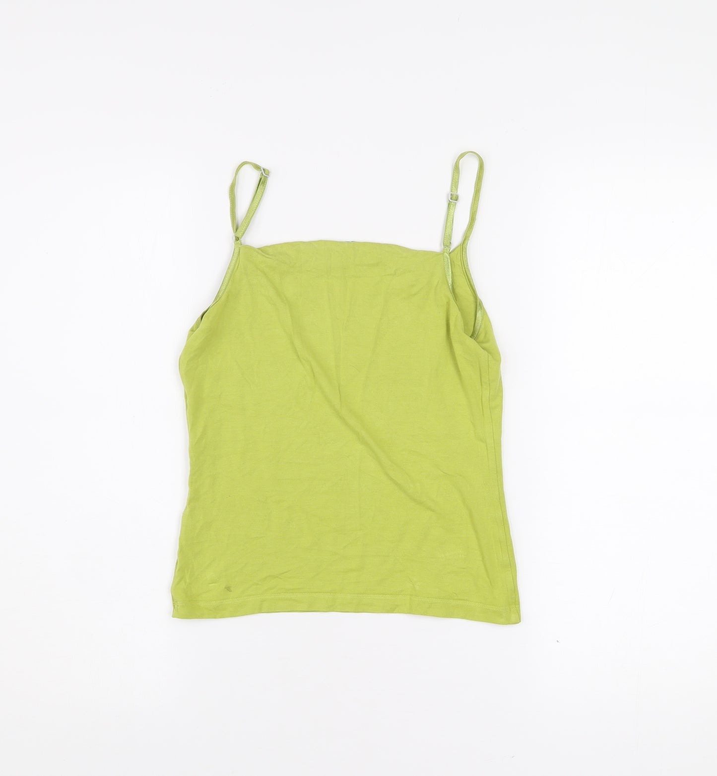 Hobbs Womens Green Camisole Tank Top S Cotton Elastane Summer