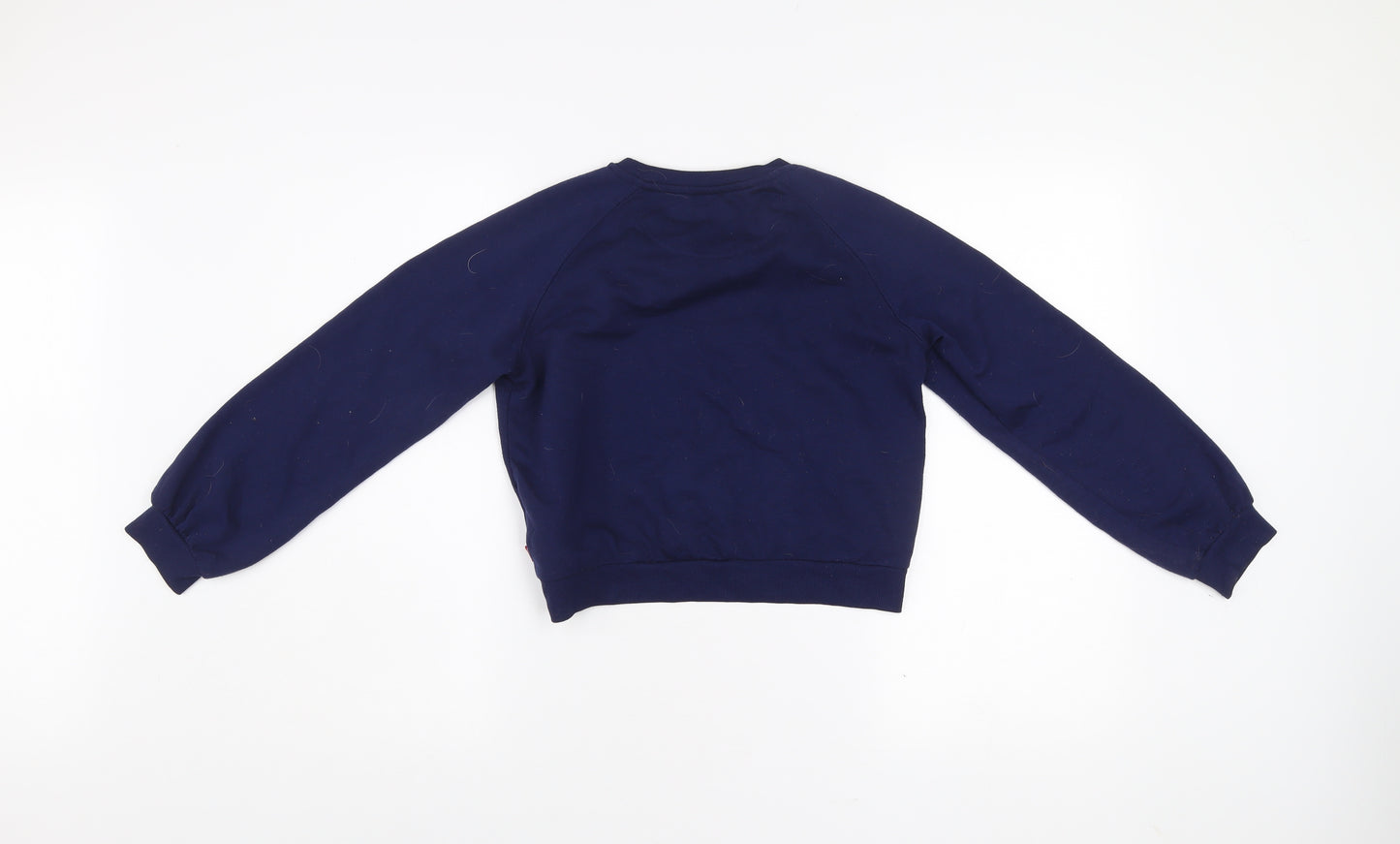 Levi's Girls Blue Logo Crew Neck Long Sleeve Pullover Sweatshirt 12 Years