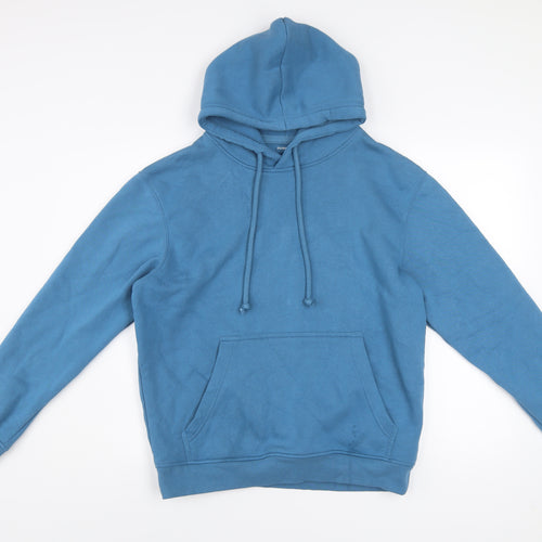 Dunnes Stores Men's Blue Pullover Hoodie Size S Relaxed Fit