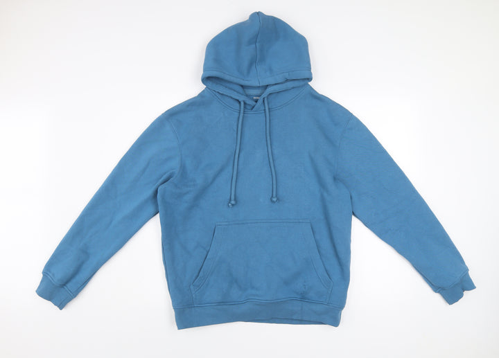 Dunnes Stores Men's Blue Pullover Hoodie Size S Relaxed Fit