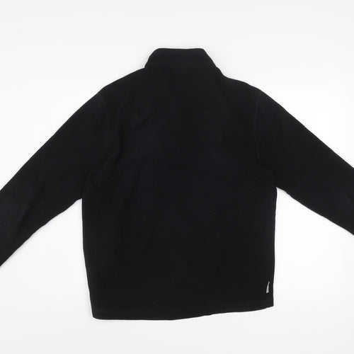 Decathlon Men’s Black Fleece Sweatshirt Size L 1/2 Zip Pullover Outdoor