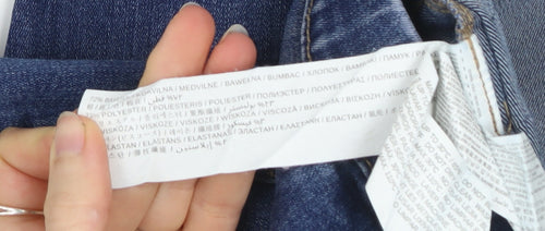 Mango Girls Blue Jegging Jeans Slim Fit Age 9 Years Elastic Waist