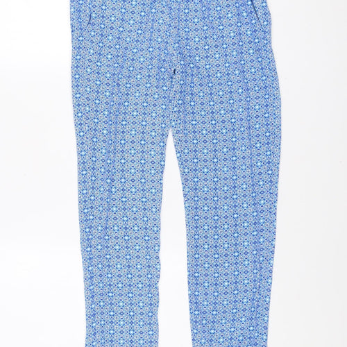GAP Women’s Blue XS Geometric Print Polyester Jogger Trousers