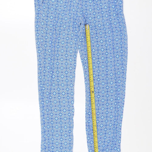 GAP Women’s Blue XS Geometric Print Polyester Jogger Trousers