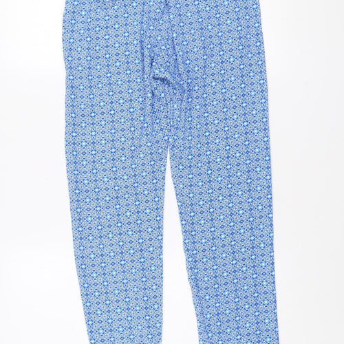 GAP Women’s Blue XS Geometric Print Polyester Jogger Trousers