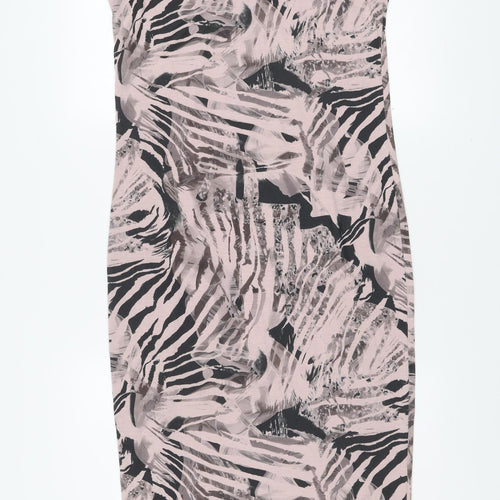 A Postcard From Brighton Women’s Pink Animal Print Bodycon Dress Size 2