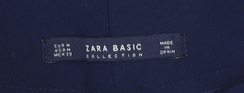 Zara Basic Women’s Blue Embroidered Slim Trousers Size 12