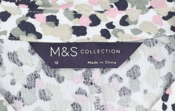 Marks and Spencer Women’s Multicoloured Midi Shirt Dress Size 10