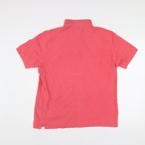 Marks and Spencer Blue Harbour Men’s Pink Cotton Polo Shirt L
