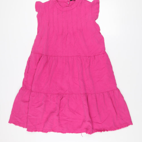 Velvet Heart Women’s Pink Shift Dress L Knee Length Sleeveless Casual