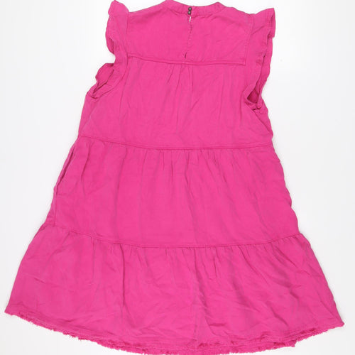 Velvet Heart Women’s Pink Shift Dress L Knee Length Sleeveless Casual