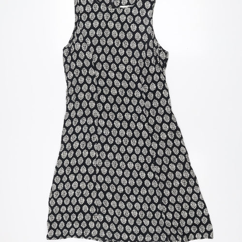 Principles Women Black Scoop Neck Shift Dress UK 14