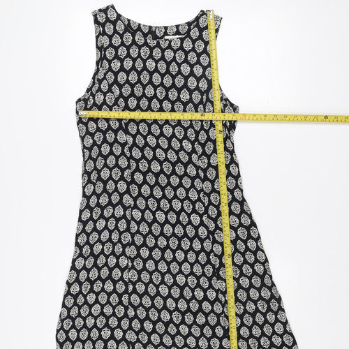 Principles Women Black Scoop Neck Shift Dress UK 14