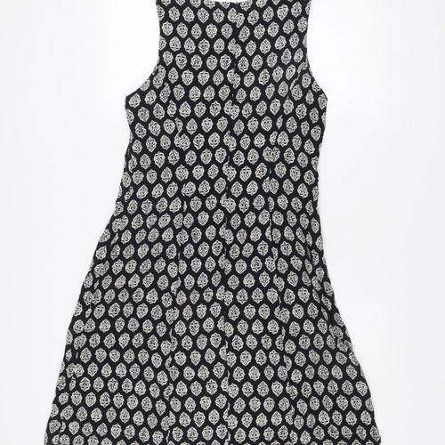 Principles Women Black Scoop Neck Shift Dress UK 14