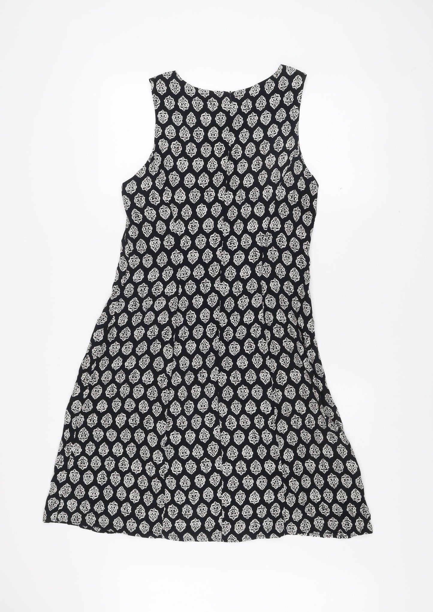 Principles Women Black Scoop Neck Shift Dress UK 14
