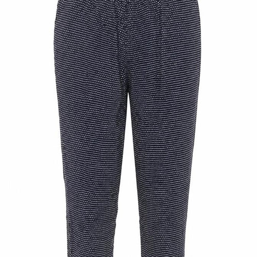 Papaya Women Blue Geometric Viscose Trousers Size 10