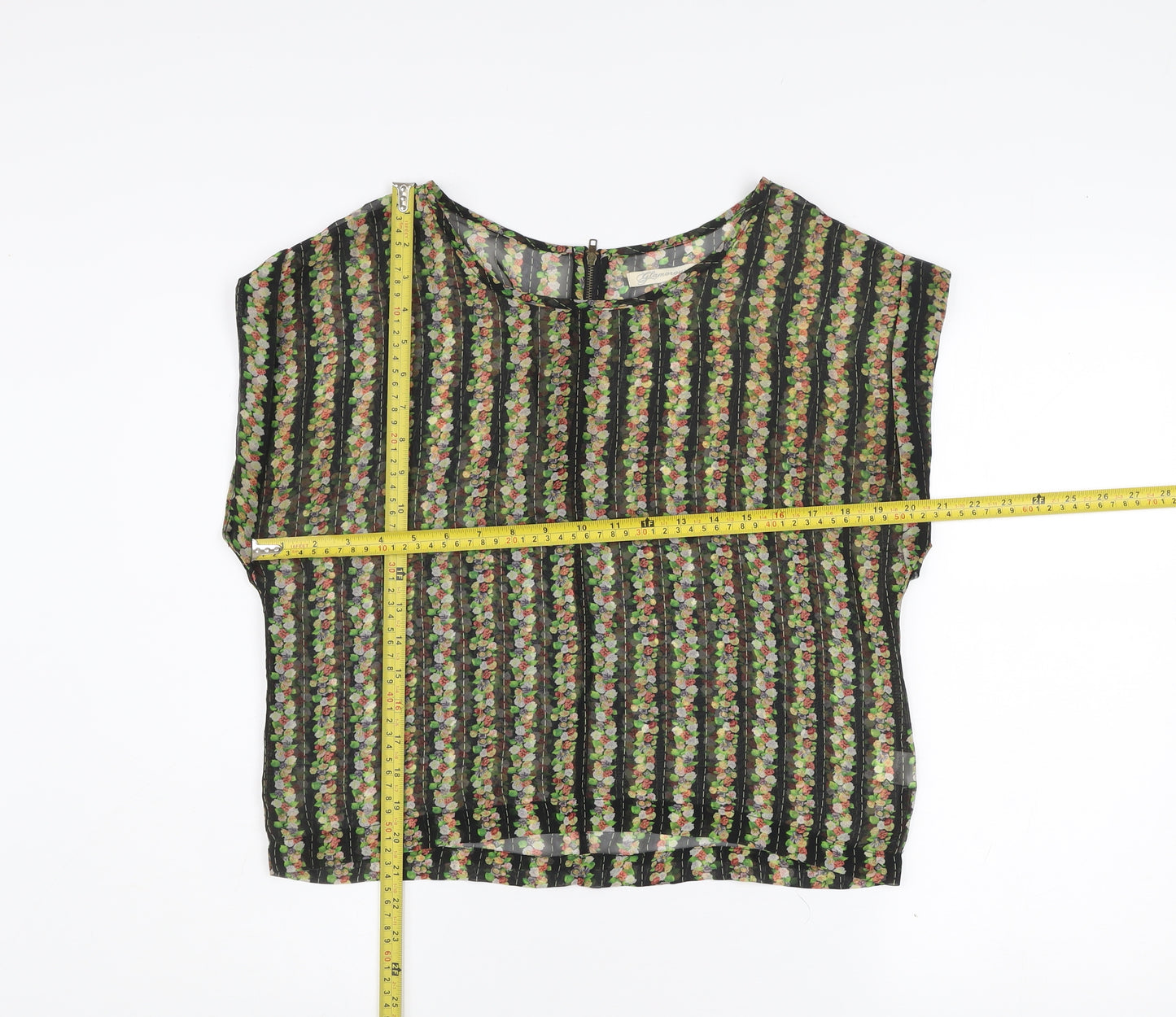 Glamorous Women’s Multicoloured Floral Chiffon Blouse Size 10