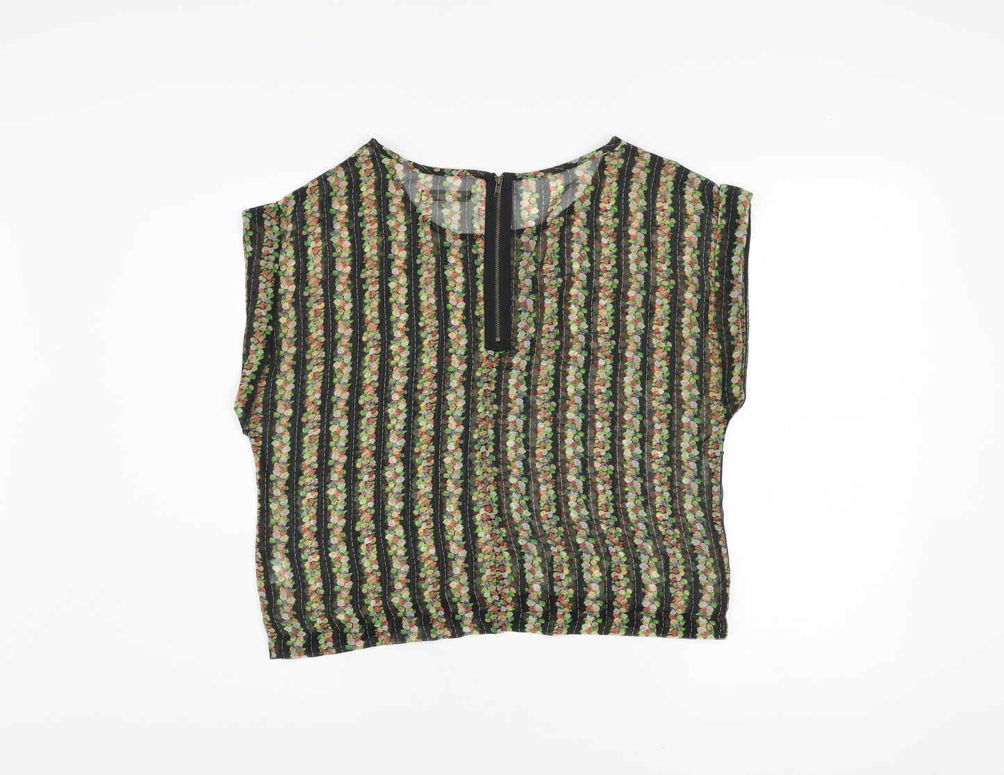 Glamorous Women’s Multicoloured Floral Chiffon Blouse Size 10