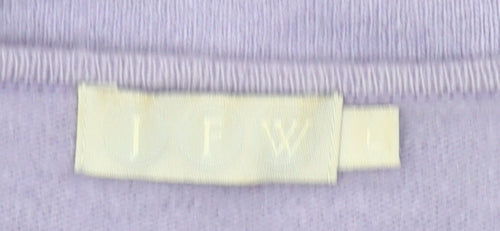 IFW Women’s Purple Wool Angora Blend Cardigan M 3/4 Sleeve