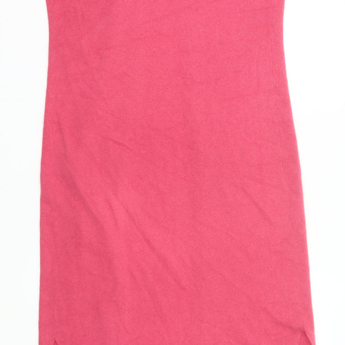 Bellino Women’s Pink Sleeveless Long Cardigan Size 16 Knit V-Neck