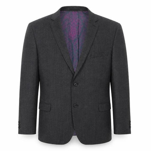 Ted Baker Men's Grey Wool Blend 46R Blazer Jacket Classic Formal