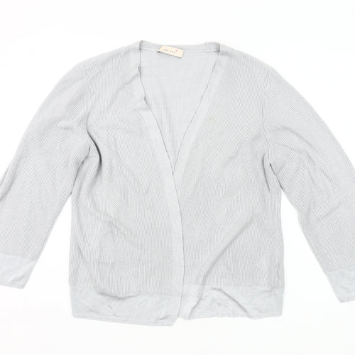 Marks and Spencer Women’s Grey V-Neck Long Sleeve Cardigan UK 18