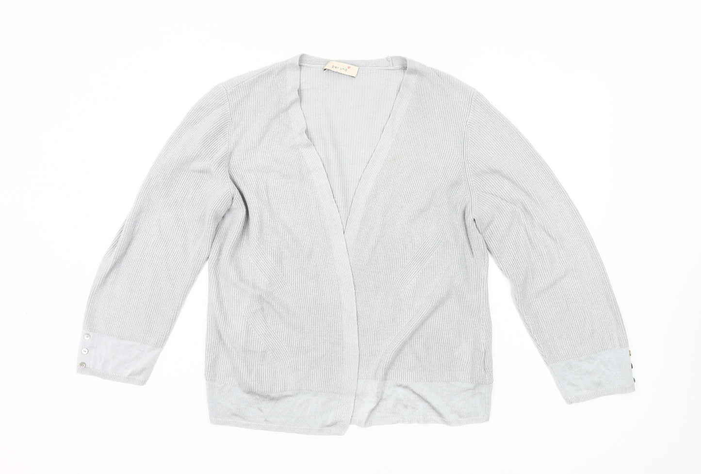 Marks and Spencer Women’s Grey V-Neck Long Sleeve Cardigan UK 18