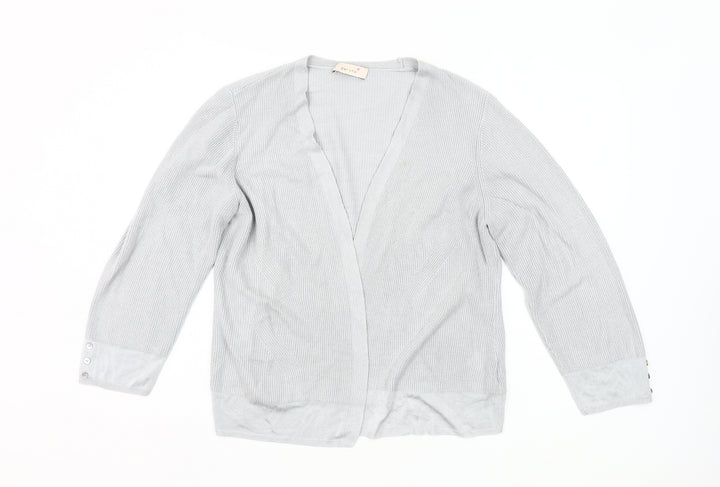 Marks and Spencer Women’s Grey V-Neck Long Sleeve Cardigan UK 18