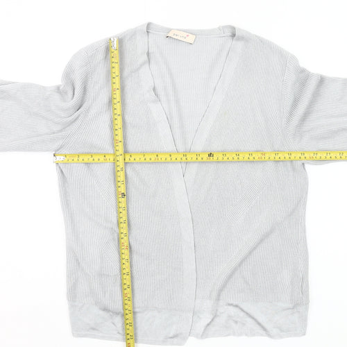 Marks and Spencer Women’s Grey V-Neck Long Sleeve Cardigan UK 18