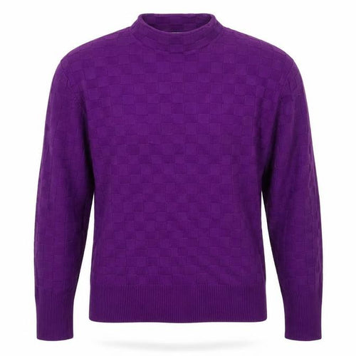 Warehouse Women’s Purple Mock Neck Knit Jumper Size L