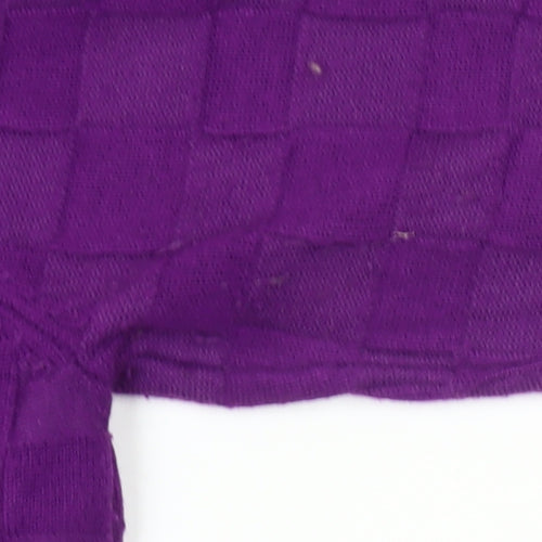 Warehouse Women’s Purple Mock Neck Knit Jumper Size L
