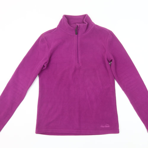 Peter Storm Women’s Purple Fleece Sweatshirt Size 10 Half Zip