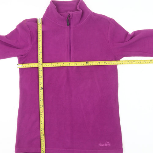 Peter Storm Women’s Purple Fleece Sweatshirt Size 10 Half Zip