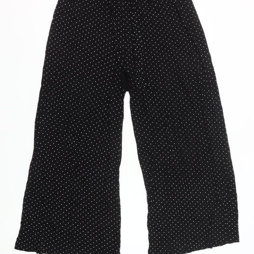 Bergos Collection Women’s Black Polka Dot Wide Leg Trousers 2XL