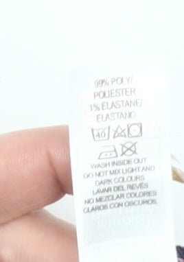 Dunnes Girls Multicoloured Floral High Neck Long Sleeve Tunic Blouse 10Y