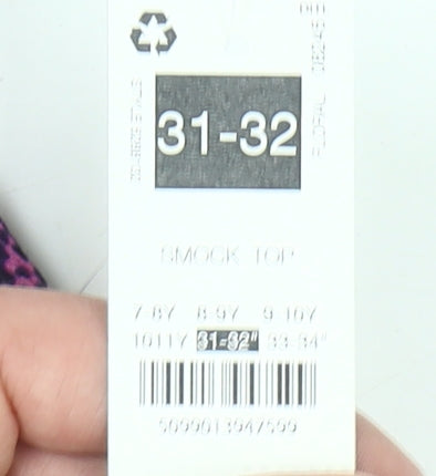 Dunnes Girls Multicoloured Floral High Neck Long Sleeve Tunic Blouse 10Y