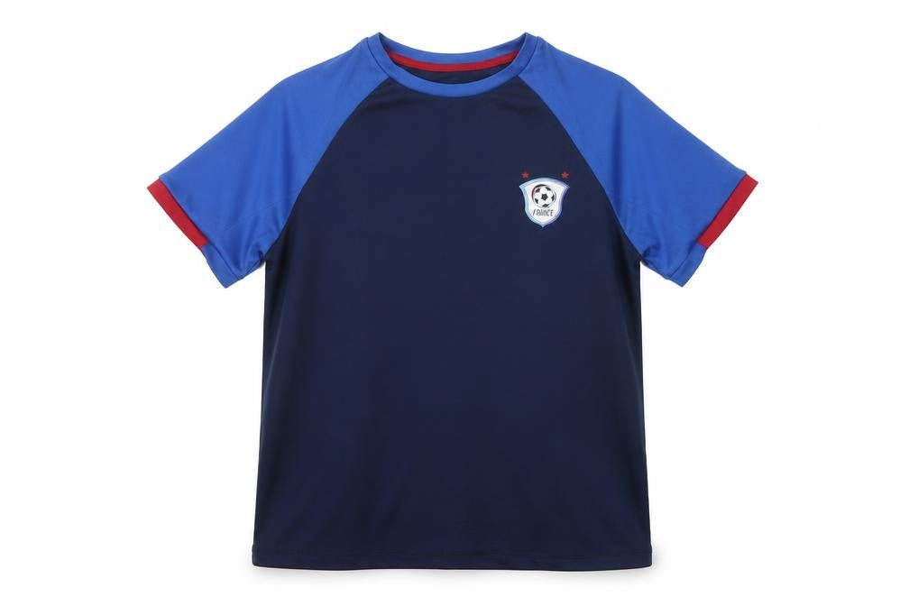 Dunnes Stores Boys Blue France Football T-Shirt 12-13 Years Sports Top