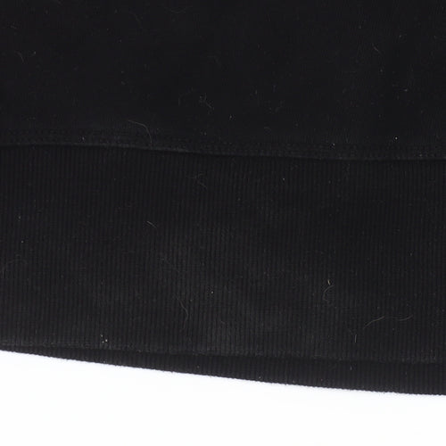 DKNY Women Black Logo Pullover Sweatshirt Size 8 Regular Fit