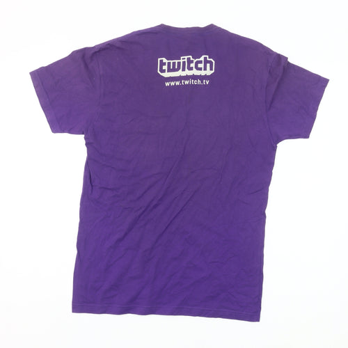 Next Level Men’s Purple Twitch Kappa Graphic T-Shirt Size S