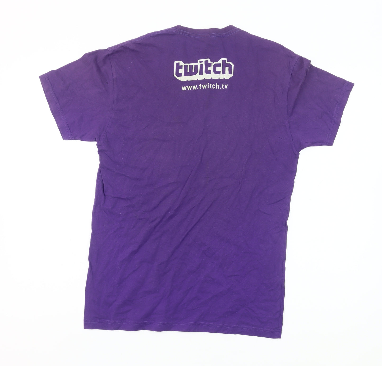 Next Level Men’s Purple Twitch Kappa Graphic T-Shirt Size S