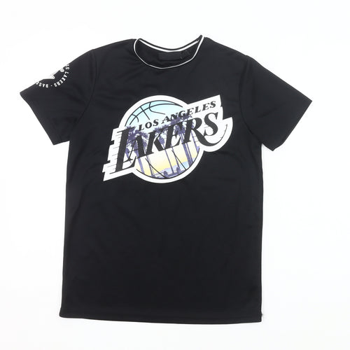 NBA Boys Black Los Angeles Lakers James 23 Basketball T-Shirt 12-13 Yrs