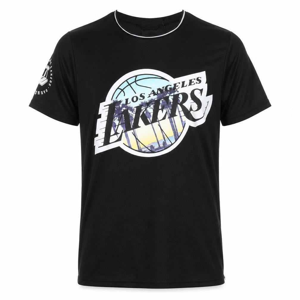 NBA Boys Black Los Angeles Lakers James 23 Basketball T-Shirt 12-13 Yrs