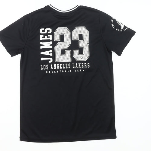 NBA Boys Black Los Angeles Lakers James 23 Basketball T-Shirt 12-13 Yrs