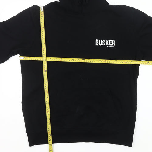 The Busker Men’s Black XL Pullover Hoodie Whiskey Logo Graphic Sweatshirt