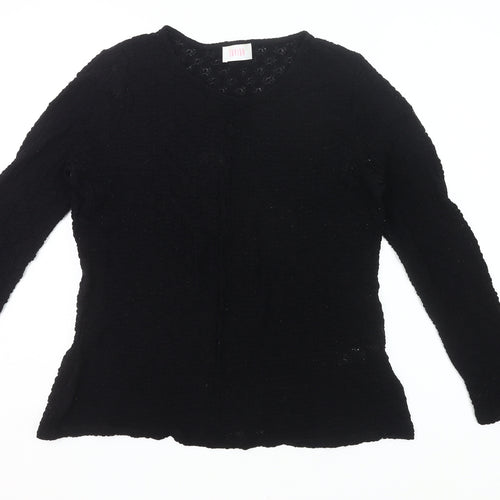 Savida Women’s Black Lace Long Sleeve Blouse Size 20