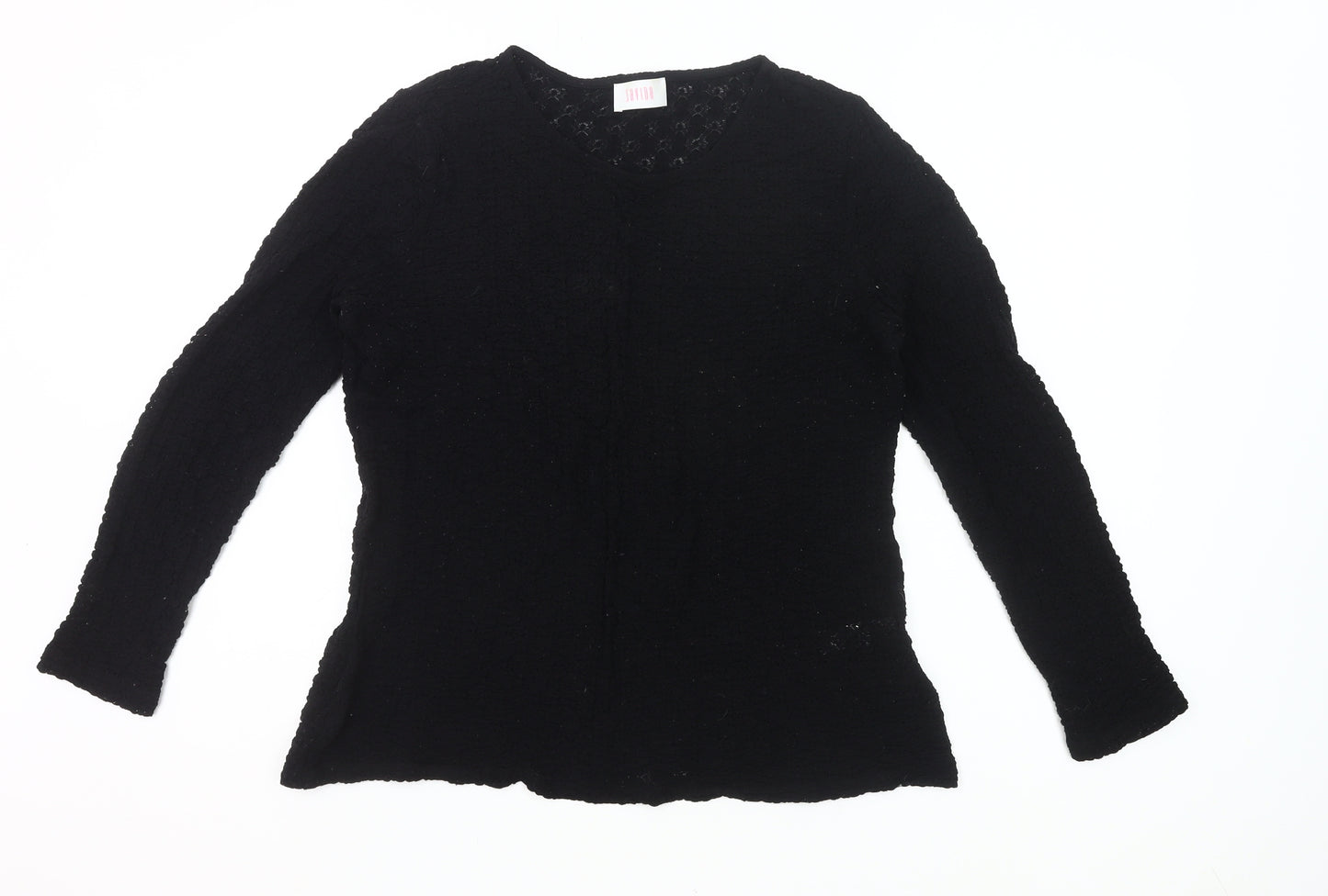 Savida Women’s Black Lace Long Sleeve Blouse Size 20