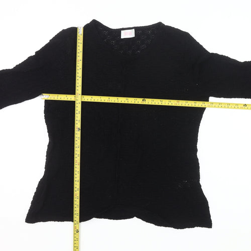 Savida Women’s Black Lace Long Sleeve Blouse Size 20