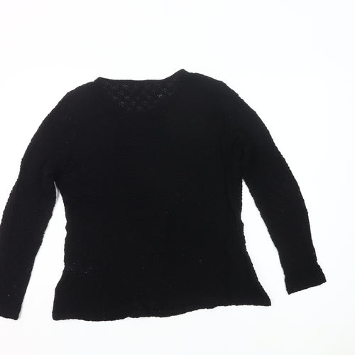 Savida Women’s Black Lace Long Sleeve Blouse Size 20