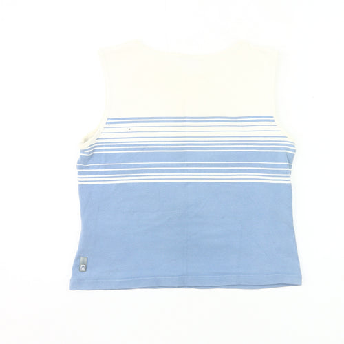Head Womens Blue White Striped Tank Top Size 16 Cotton Summer