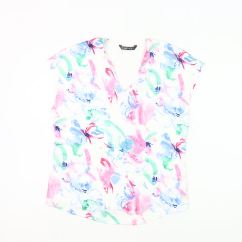 Dunnes Women’s Multicoloured Floral Sleeveless Tunic Blouse Size 8